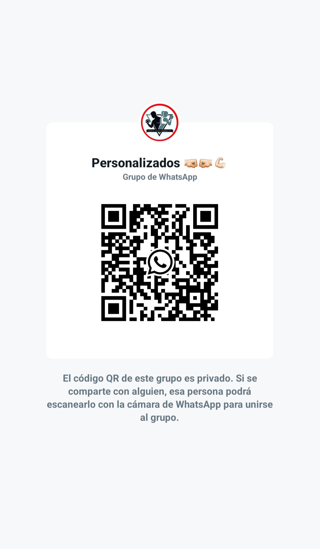 Este es el Qr del grupo 